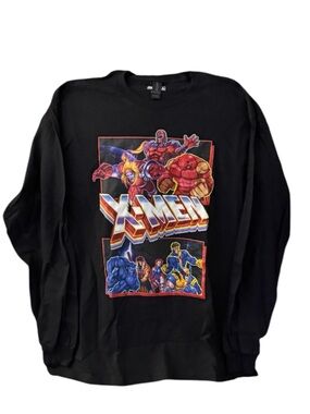 Gildan Black Men’s XL X-men Crewneck long sleeve T-Shirt